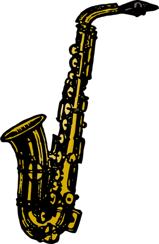 Saxophone Clipart Svg - Saxophone Images Clip Art (325x500)