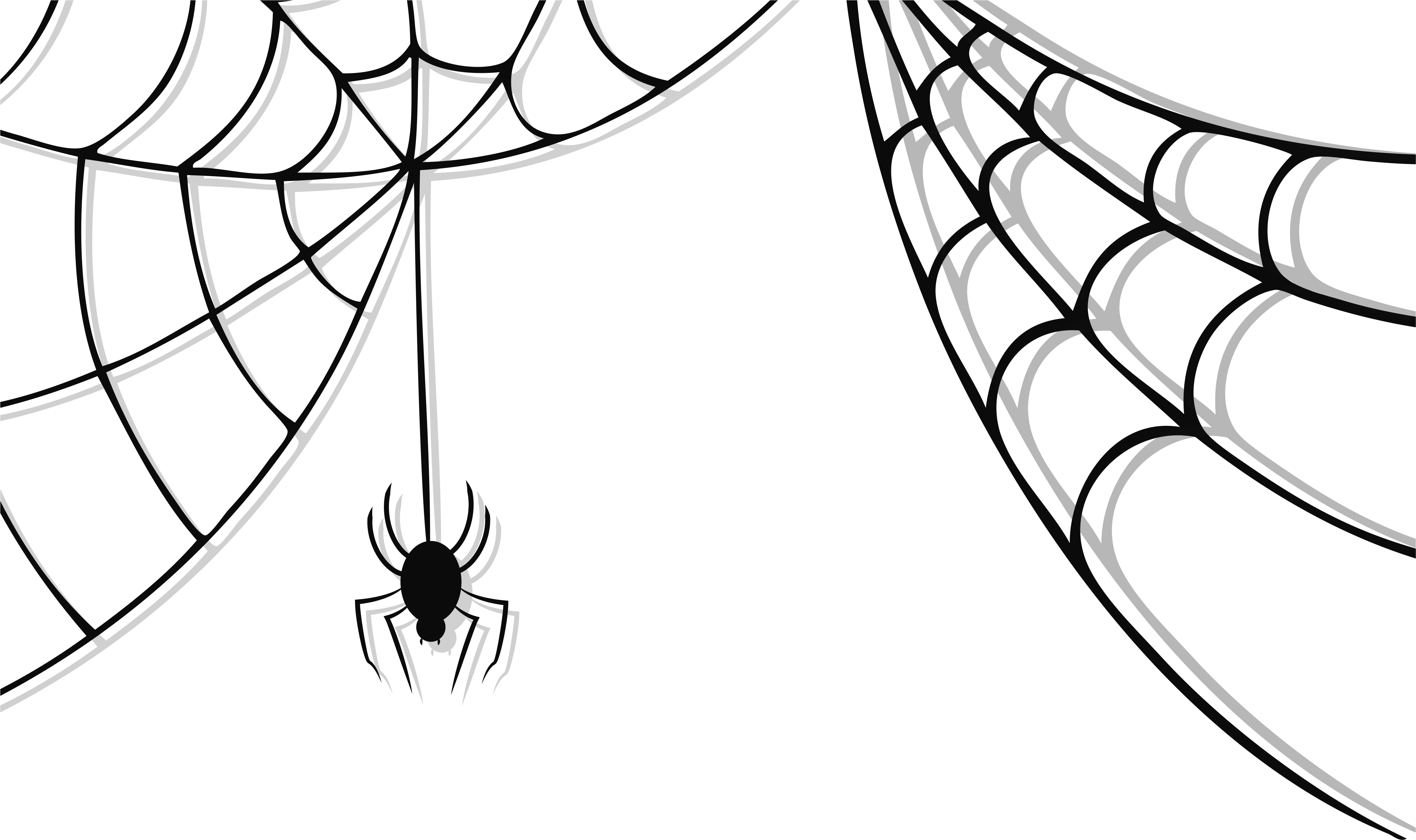 Spider Web Clipart Transparent Background - Spider Man Spider Web (5267x3165)