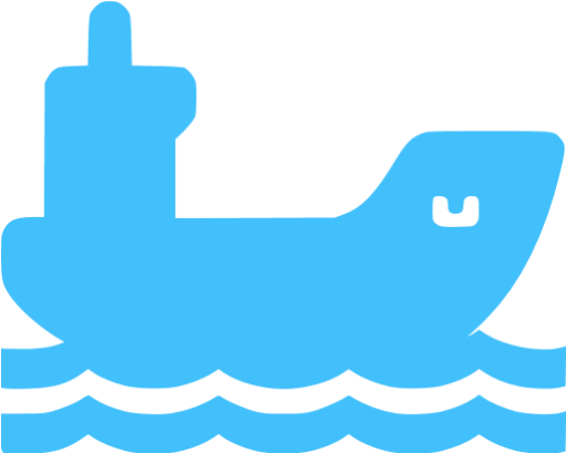 Orange Ship Icon (512x512)