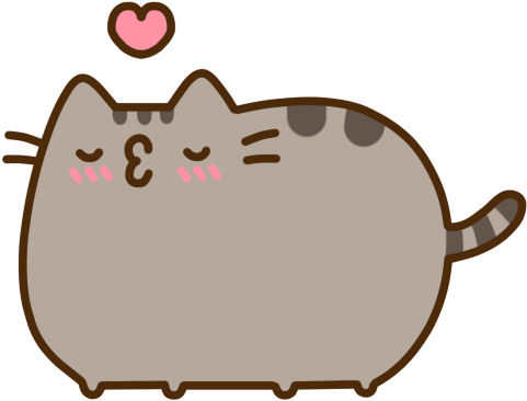 Simple Cute Fat Unicorn Pictures Transparent Pusheen - Am Pusheen The Cat [book] (480x380)
