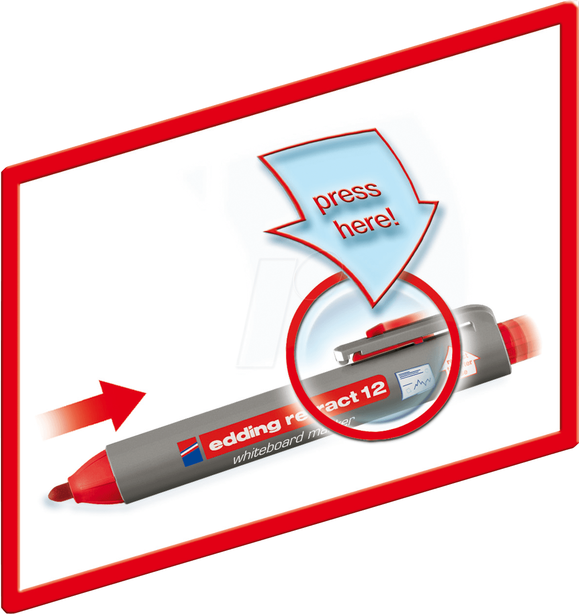 Whiteboard Marker/black/1 - 5 - 3 - 0 Mm Edding 4-12001 - Marker Pen (1198x1268)