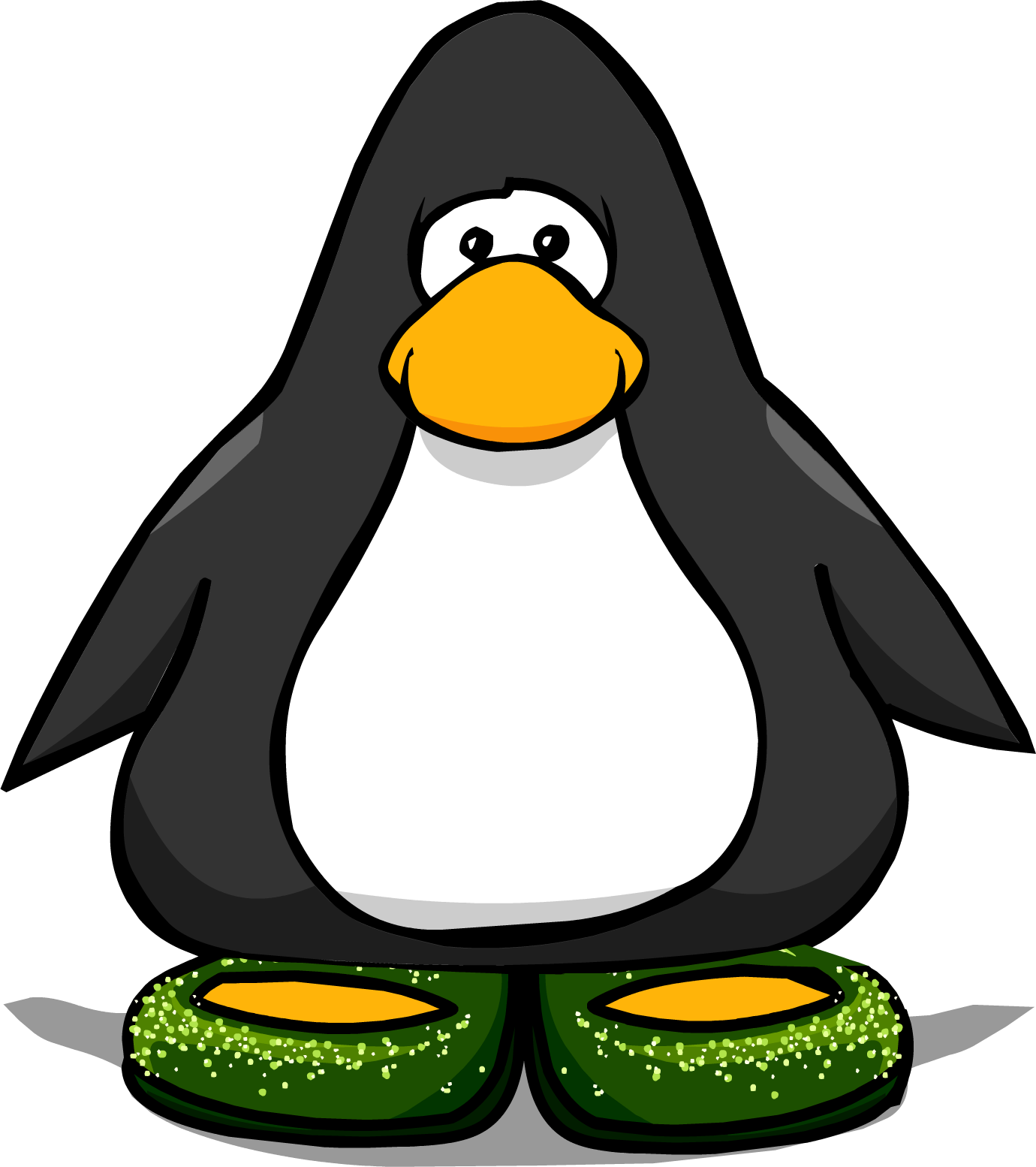 Sparkly Emerald Shoes From A Player Card - Club Penguin Bling Bling Necklace (1380x1554)