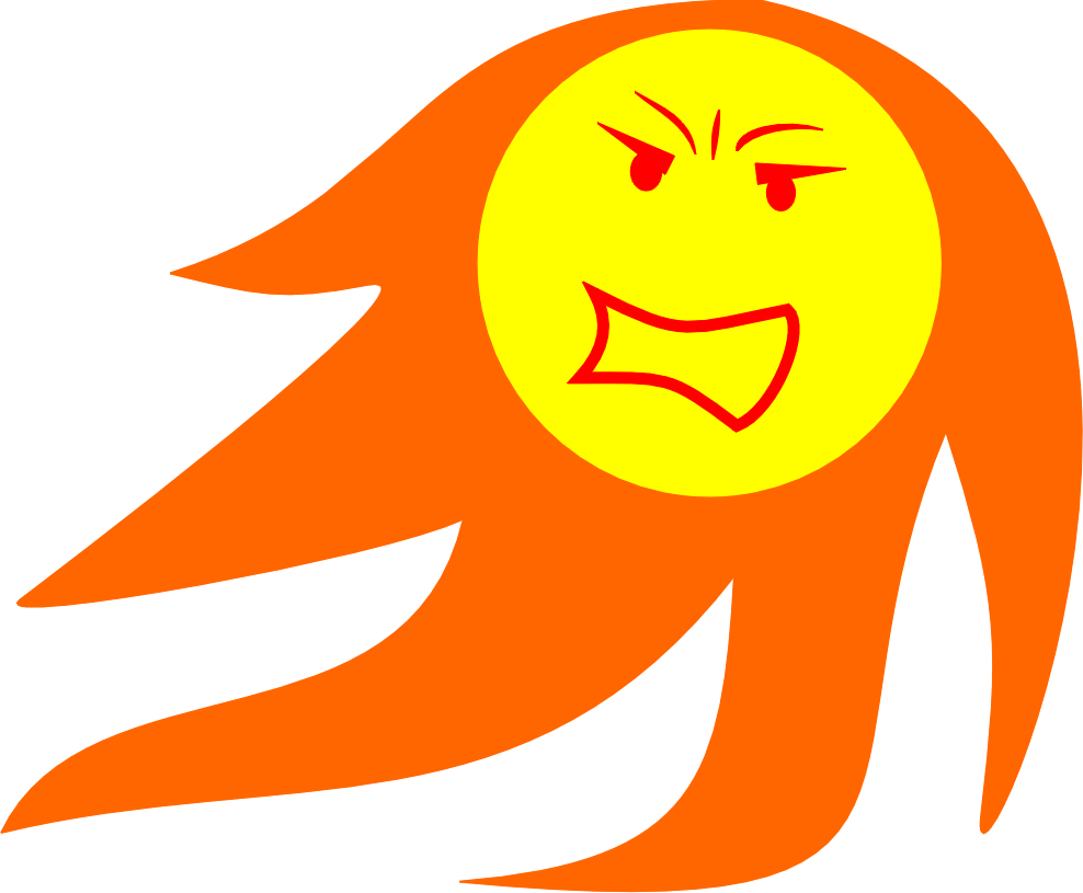 Pin Sun Images Clip Art - Animated Angry Sun Gif (988x815)