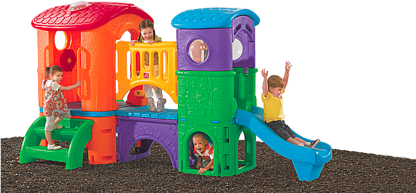 Step2 Clubhouse Climber Bright - Clubhouse Climber With Slides (600x293)