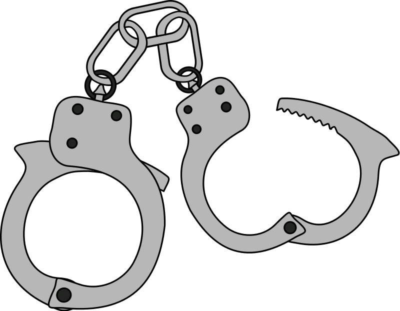 Handcuffs Clipart - Handcuffs Clipart Png (800x622)