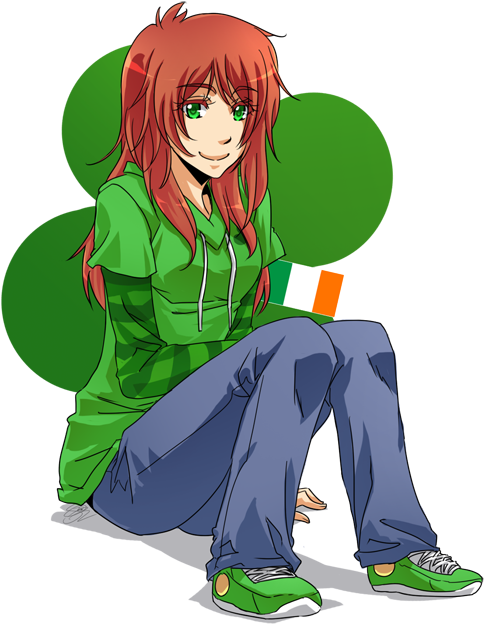 Ireland Oc By Hetalia Canada Dj - Hetalia Oc Ireland (500x637)
