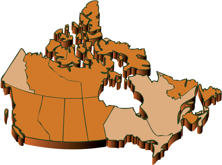 Map Of Canadian Provinces That Regulate Working Alone - Canada Map Alone (846x595)