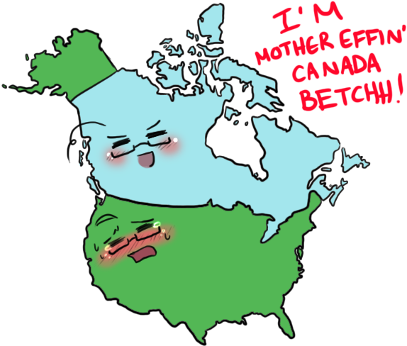 Canada Tops Lol By Ninja-noodles - Seme Canada X Uke America (576x497)