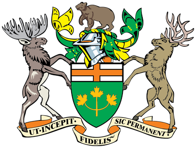 Ontario Coat Of Arms - Ontario Coat Of Arms (405x307)