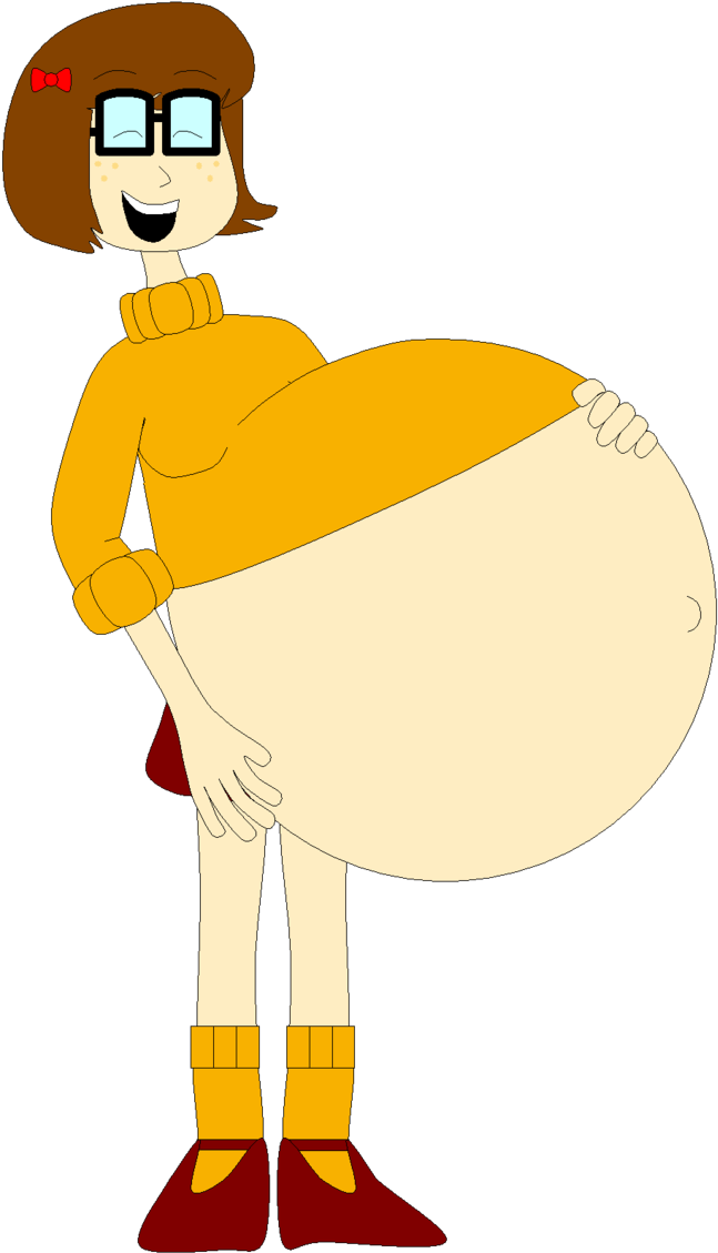 Pregnant Velma Laughing By Angry-signs - Velma Dinkley (990x1603)
