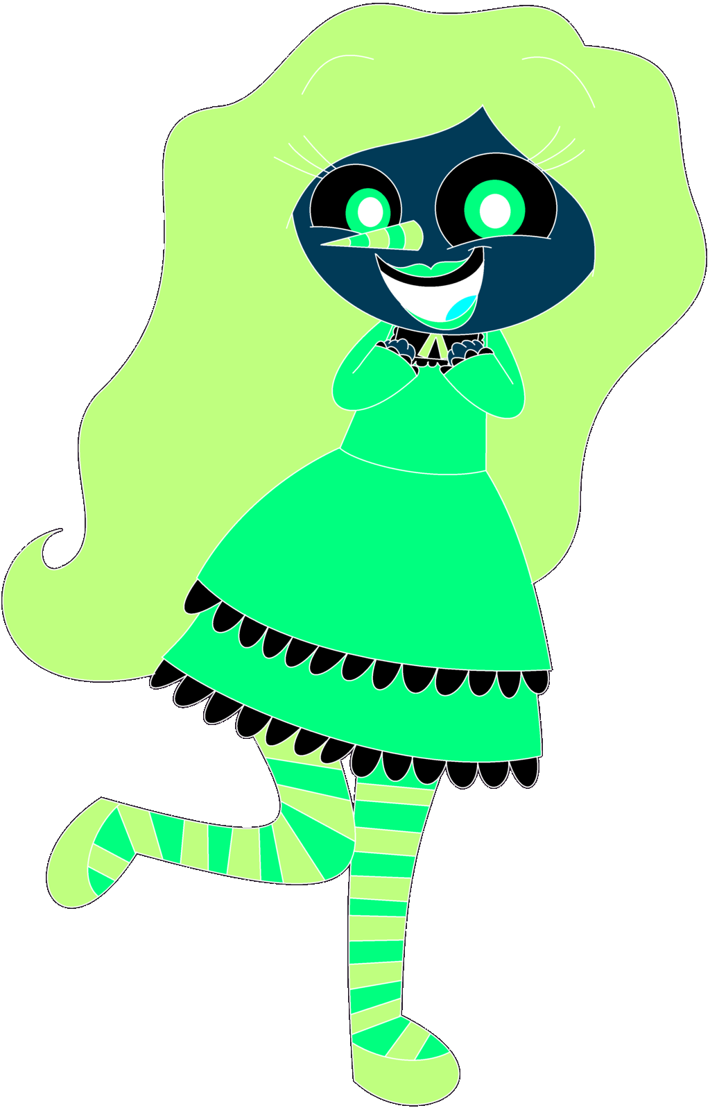 Photo Negative Colorful Laughing Jill By Ra1nb0wk1tty - Negative (1024x1597)