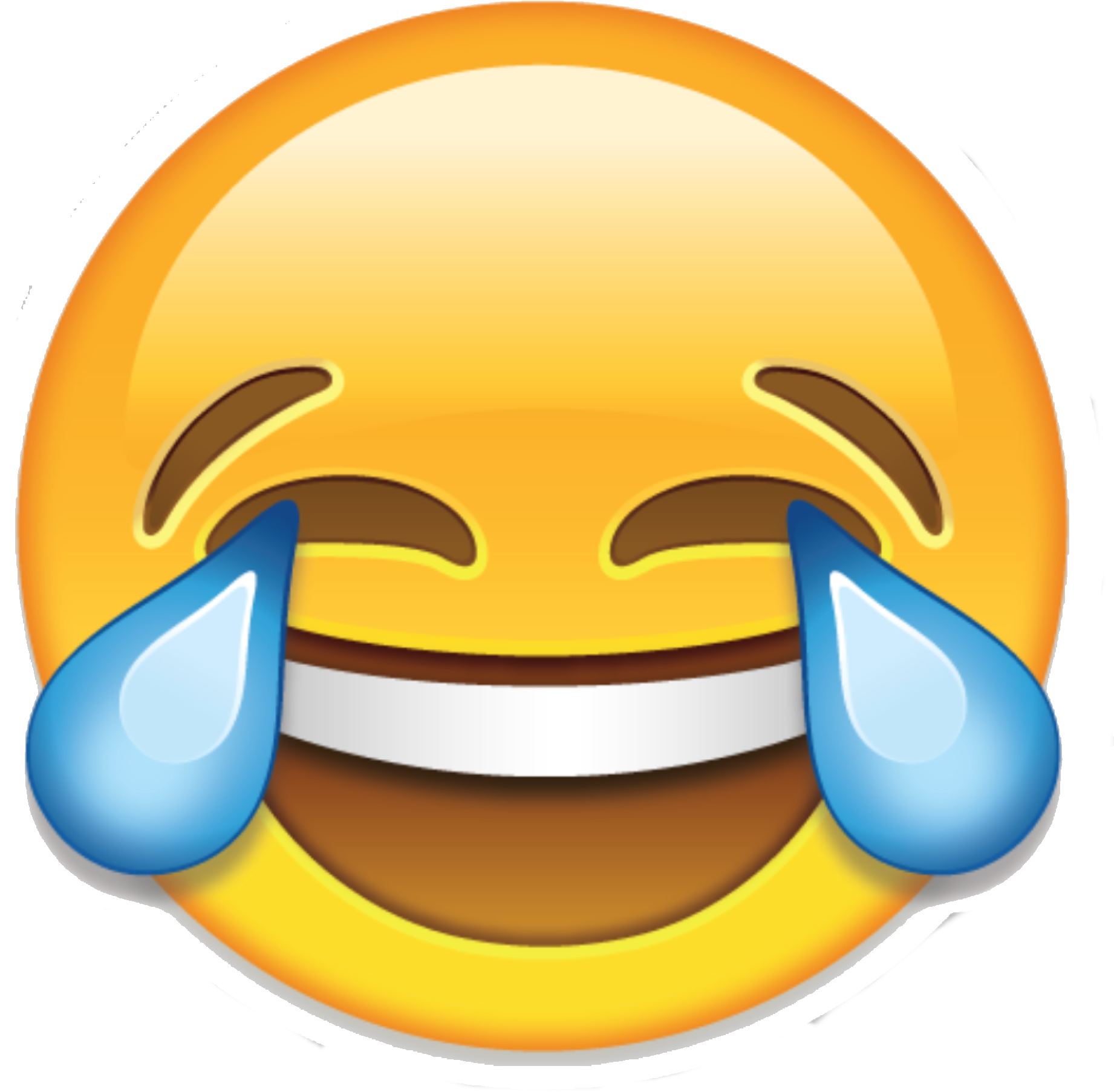 Face With Tears Of Joy Emoji Laughter Clip Art - Crying Laughing Emoji Png (2048x1978)
