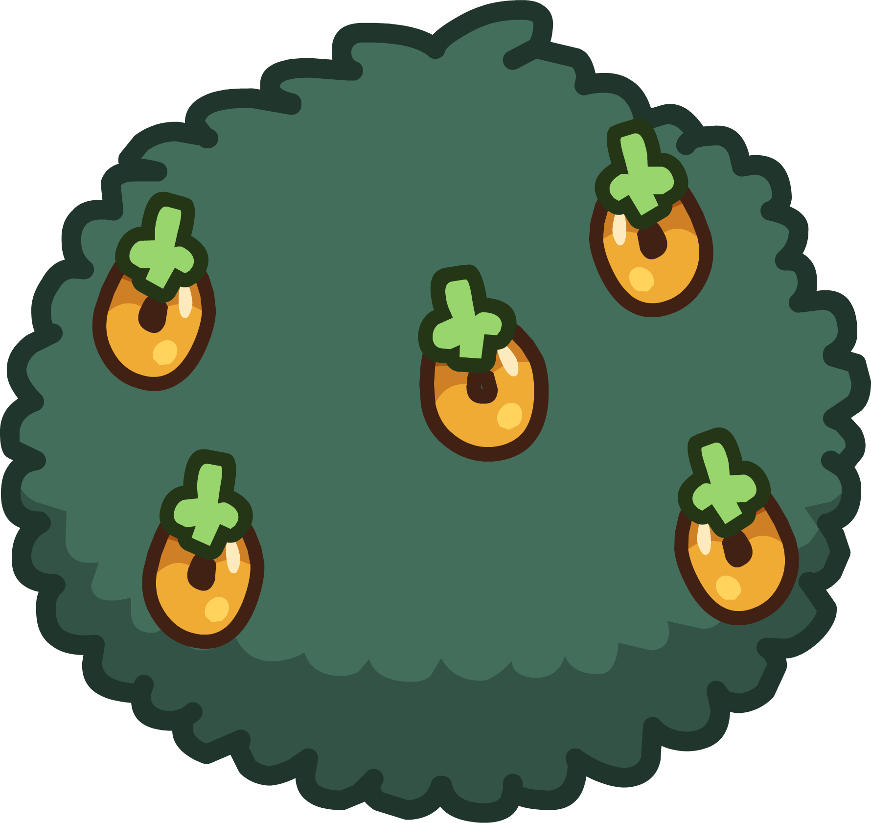 Multi-berry Bush Icon - Illustration (1780x1681)