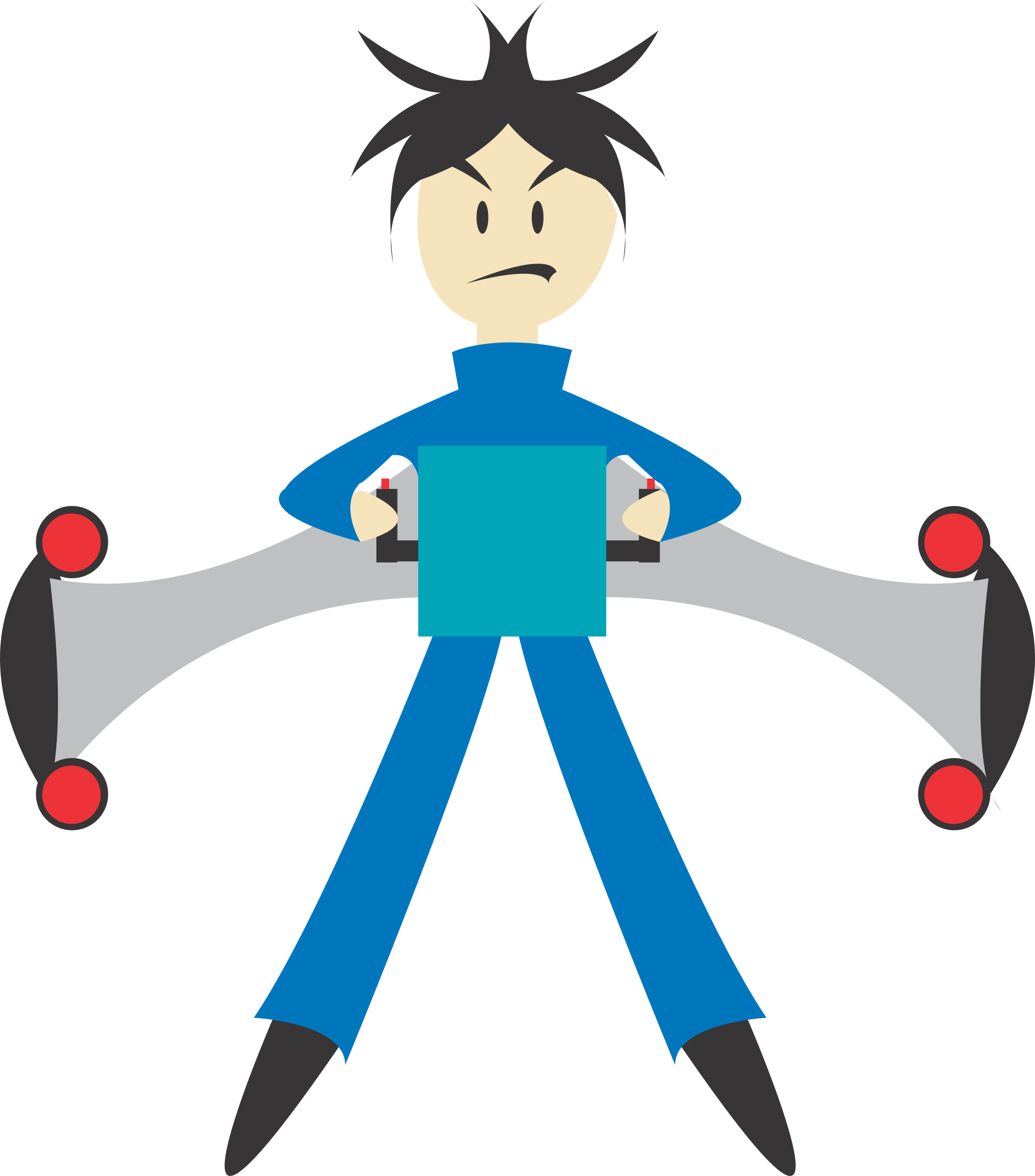 Big Image - Man With Jetpack Cartoon Png (2112x2400)