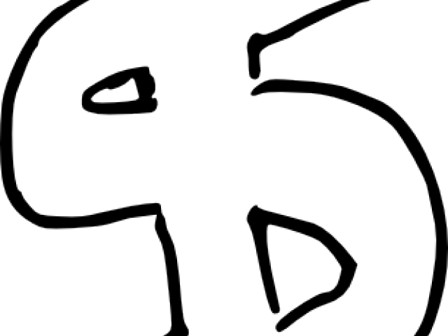 Dollar Clipart Drawn - Symbol (640x480)