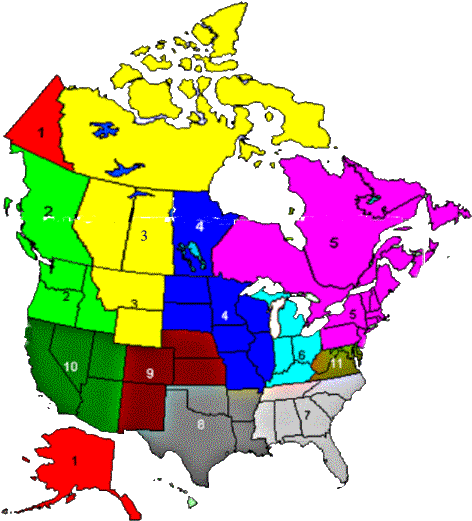 Alaska, Yukon Territory Canada - Regions Of Us And Canada (586x584)