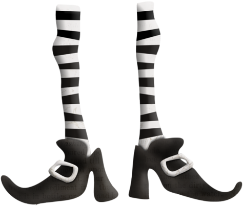 Boohaha Witchlegs Kd - Witch's Shoes Clipart (500x444)