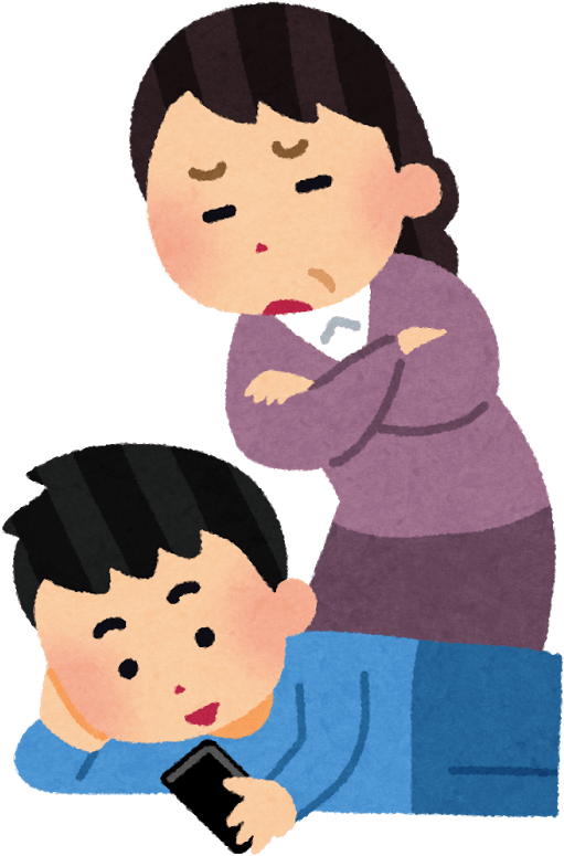 May - Smartphone Addiction Cartoon Png (626x800)