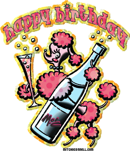 Happy Birthday To You Glitter - Happy Birthday With Poodles (466x524)