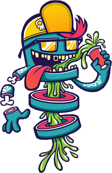 Hola, Hoy Les Traigo Unos Renders De Monstruos Animados - Monstruos Animados Graffiti (371x572)