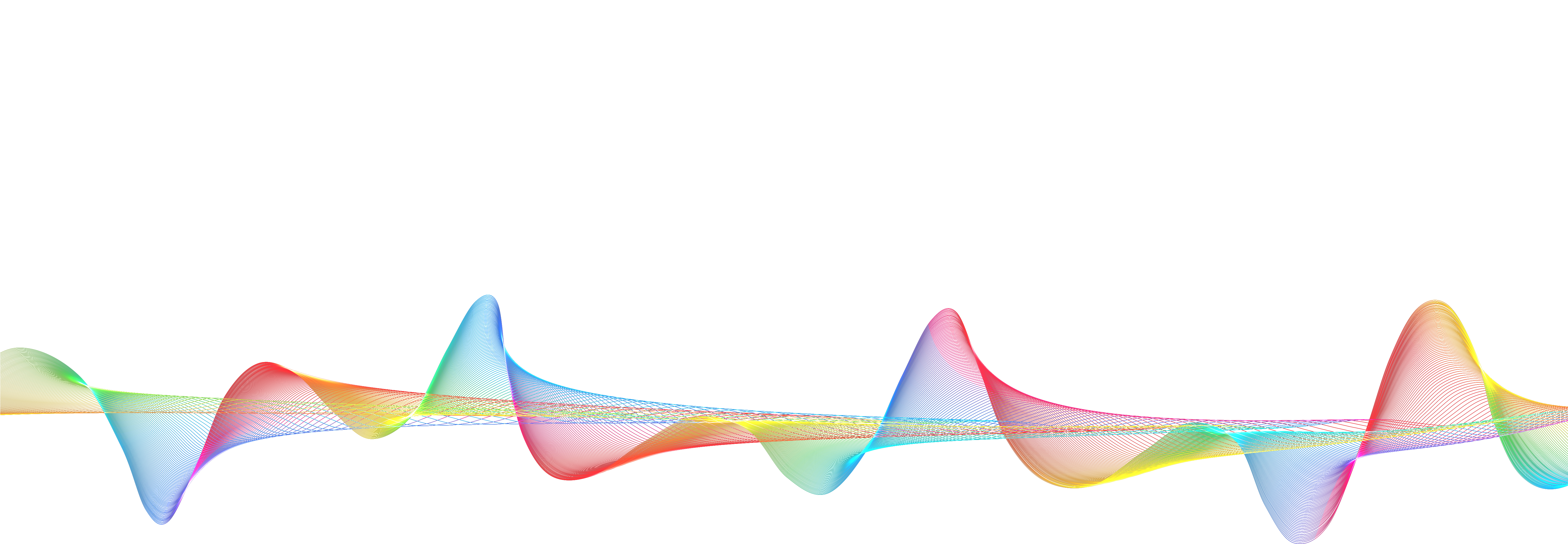 Rainbow Colors Oscillations Transparent Png - Graphic Design (6000x3206)
