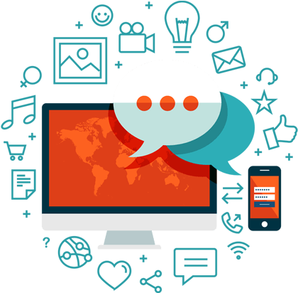 Web Design Company In Mumbai - Social Media Management Icon (543x432)