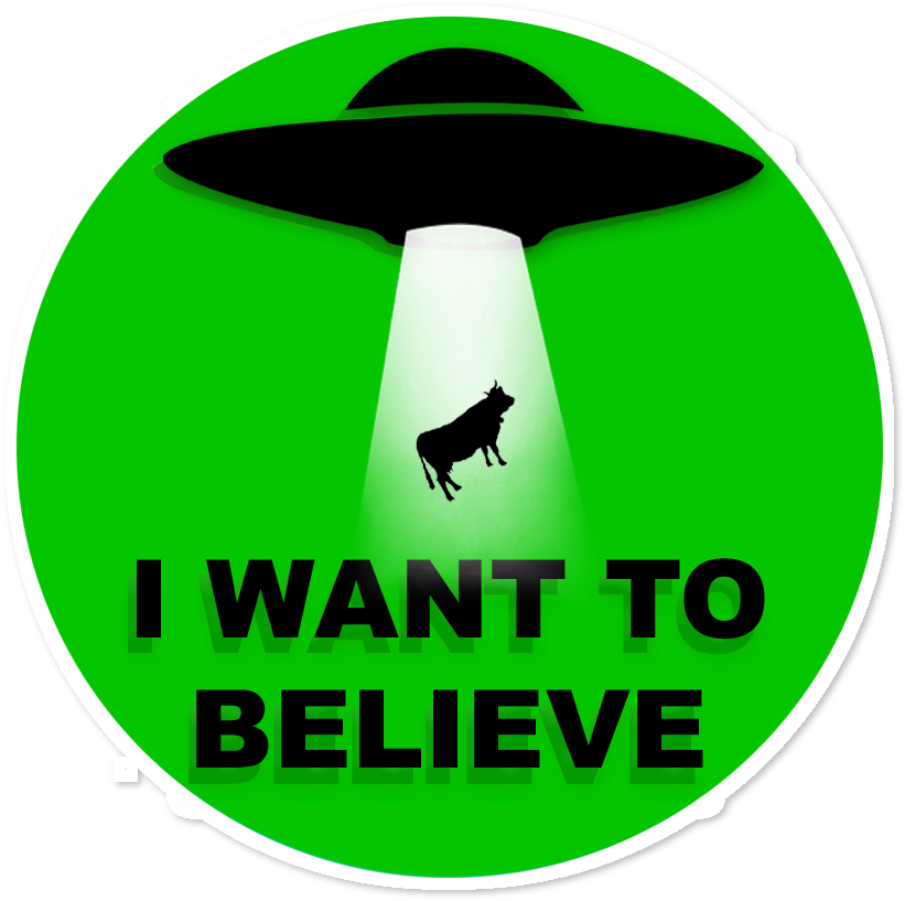 Adesivo I Want To Believe De Dennis Dantas Lirana - The X-files (962x962)