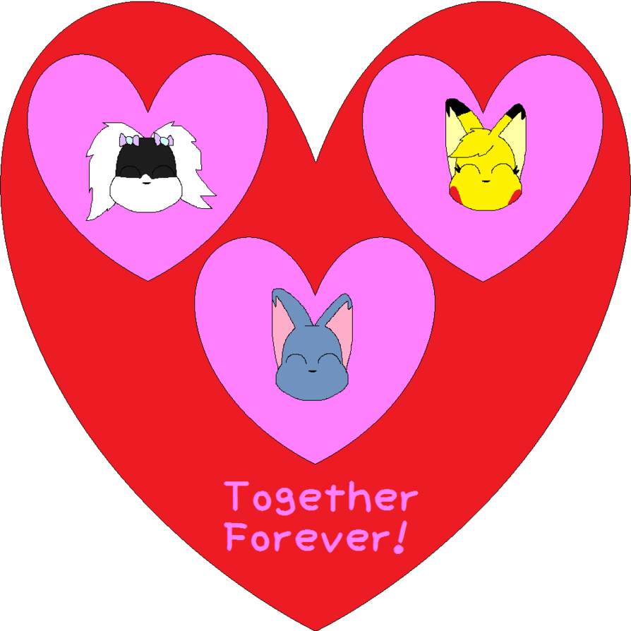 Oreo And Lisa's Gift By Bluecatriolu - Heart (894x894)