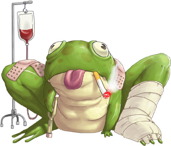 Funny Frog Cartoon Animal Clip Art Images - Get Well Soon (600x600)