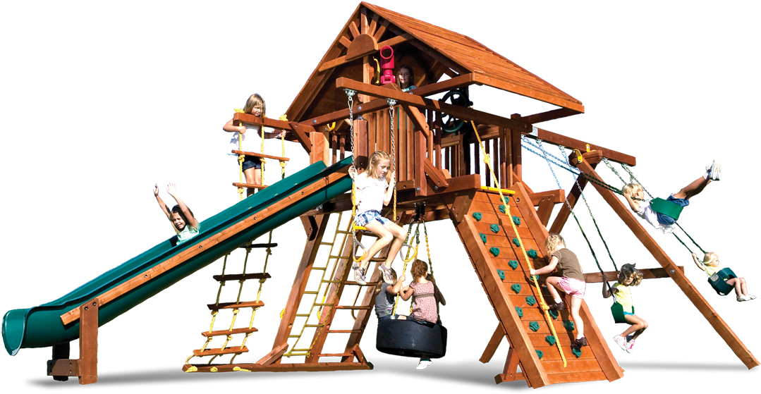 Rainbow Super Turbo Castle Wood Roof - Roof (1100x732)