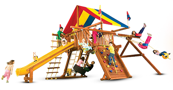 Design Play Fort - Rainbow Play Systems (596x311)