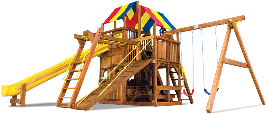 Rainbow's - Backyard Playworld (892x447)