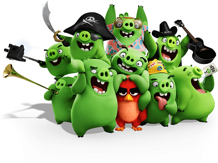 Birds Pictures - Angry Birds Movie Pirate Pig (755x719)