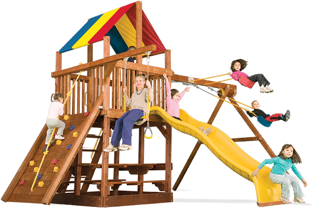 Sunshine Clubhouse Pkg Ii Popular 54a Swingset - Playground (892x447)