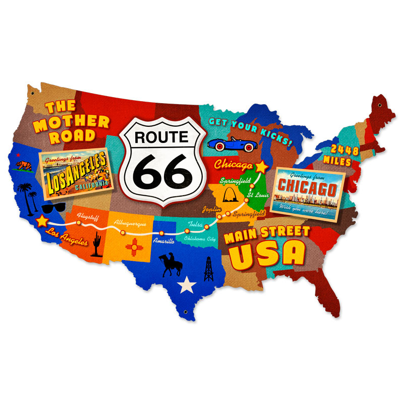 Oklahoma Travel Planner Images Filemap Of Usa With - Usa Map Route 66 (900x900)