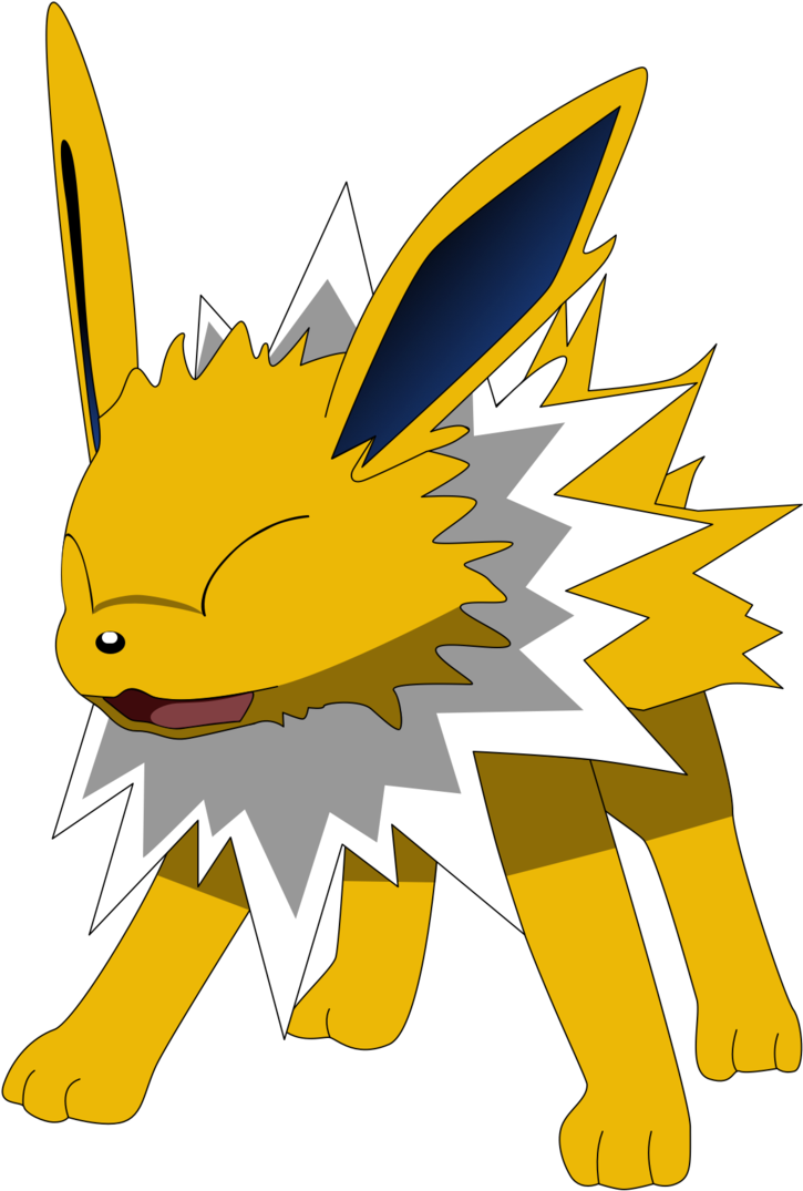 Jolteon Laughing By Flutterflyraptor - Jolteon Laughing (738x1083)
