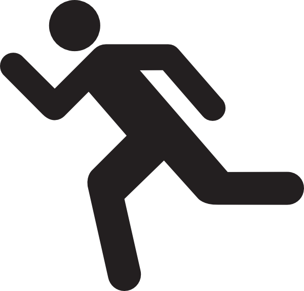 Running Icon On Transparent Background Clip Art At - Running Icon On Transparent Background Clip Art At (600x575)