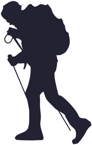 Hiking Adventure Silhouette - Hiking Silhouette Png (512x512)