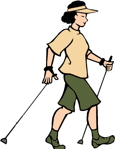 It's A Hike I Do Often And It Has Many Elements Of - Women Hiking Clip Art (460x576)