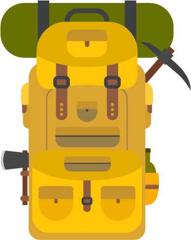 The Items For A Day Hike Will Fit In A Normal Backpack - Backpack (400x495)