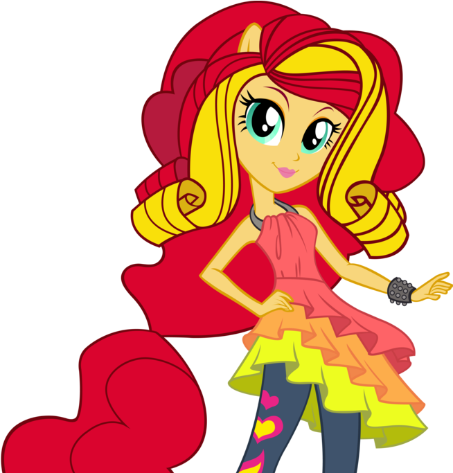 My Little Pony Equestria Sunset Shimmer Dress Up (684x682)