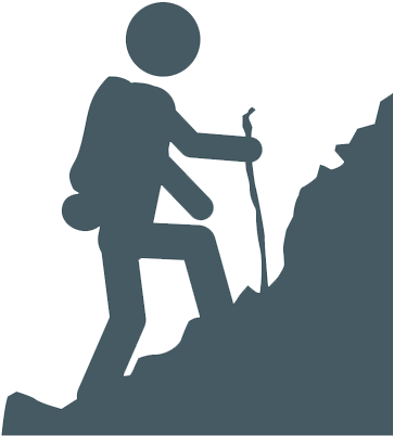 Hiking - Drawing (500x500)