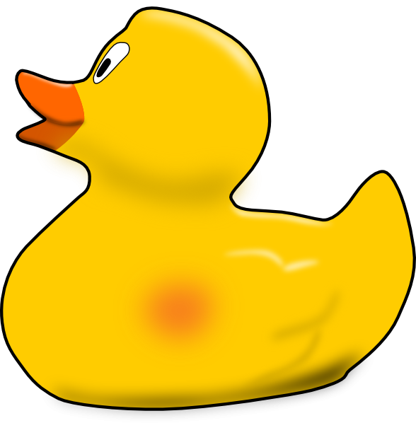 Rubberduck Clip Art At Clker Com Vector Clip Art Online - Duck (588x598)
