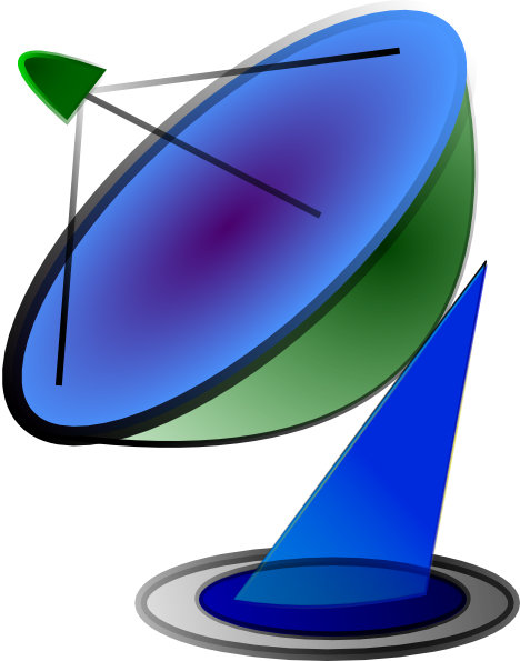 Satellite Dish Clip Art At Clker - Satellite Dish Icon (500x636)