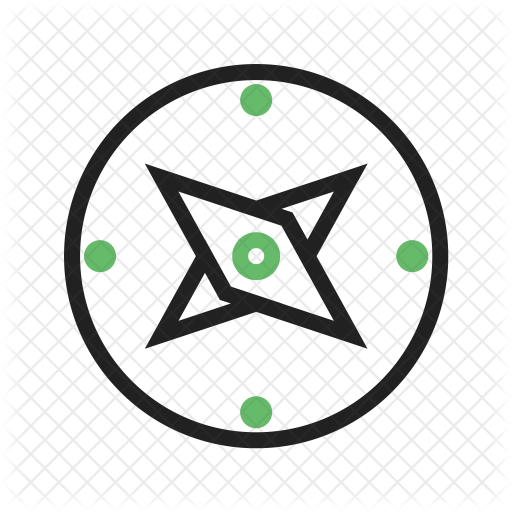 Compass Icon - Points Of The Compass (512x512)
