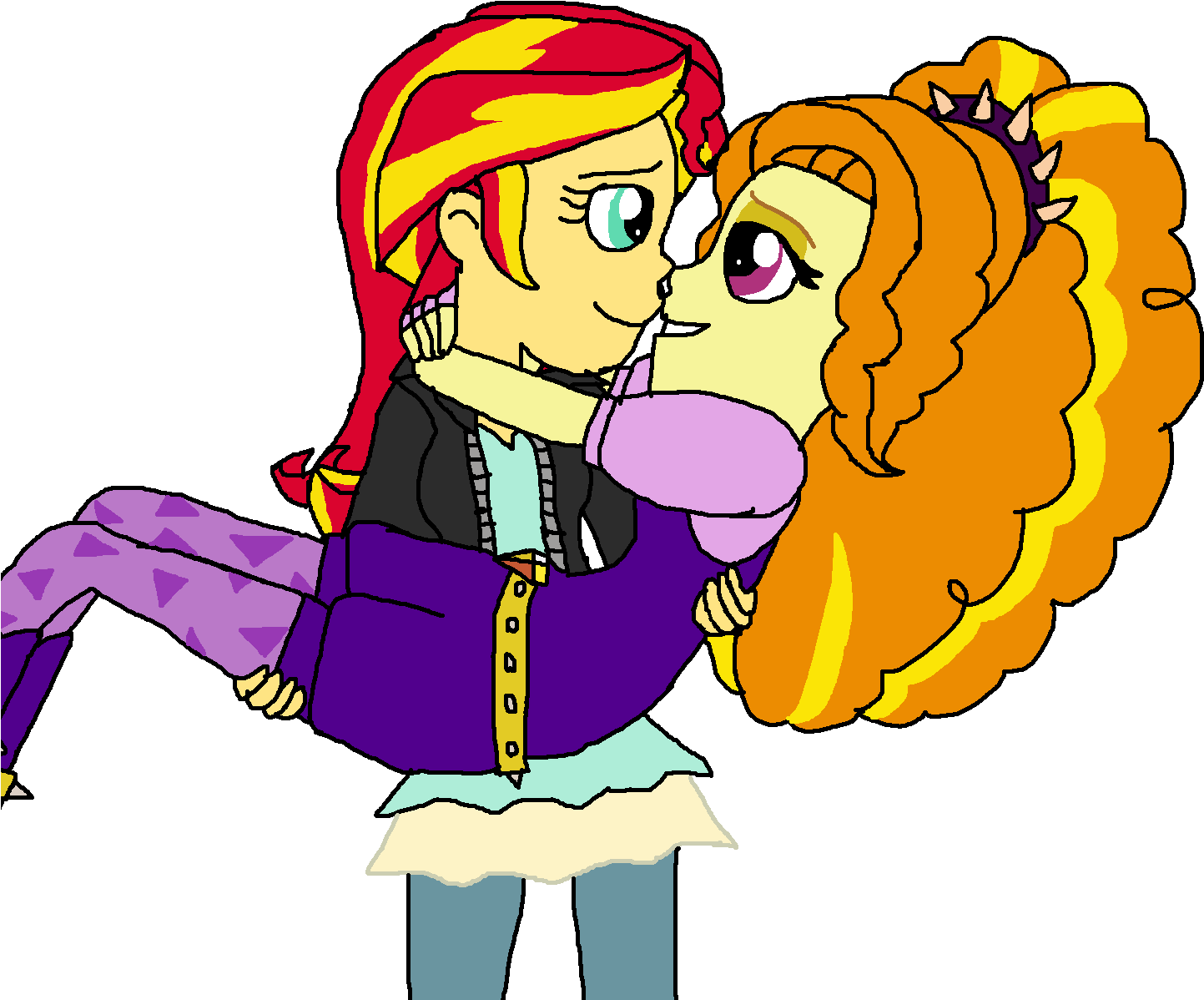 Sunset Shimmer Images Sundagio Carrying Love Hd Wallpaper - Equestria Girls Love Sunset (1495x1434)