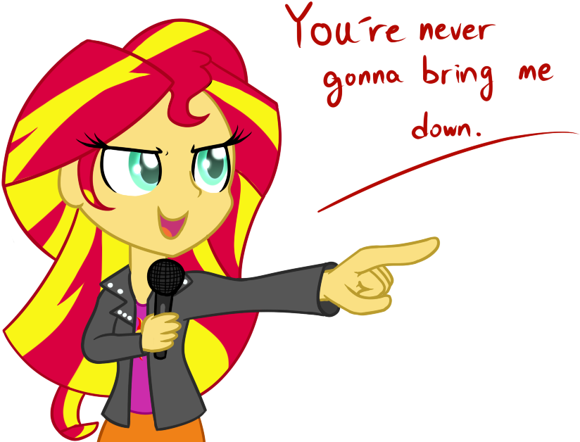 Sunset Shimmer By Hankofficer - Sunset Shimmer Human Gif (849x643)