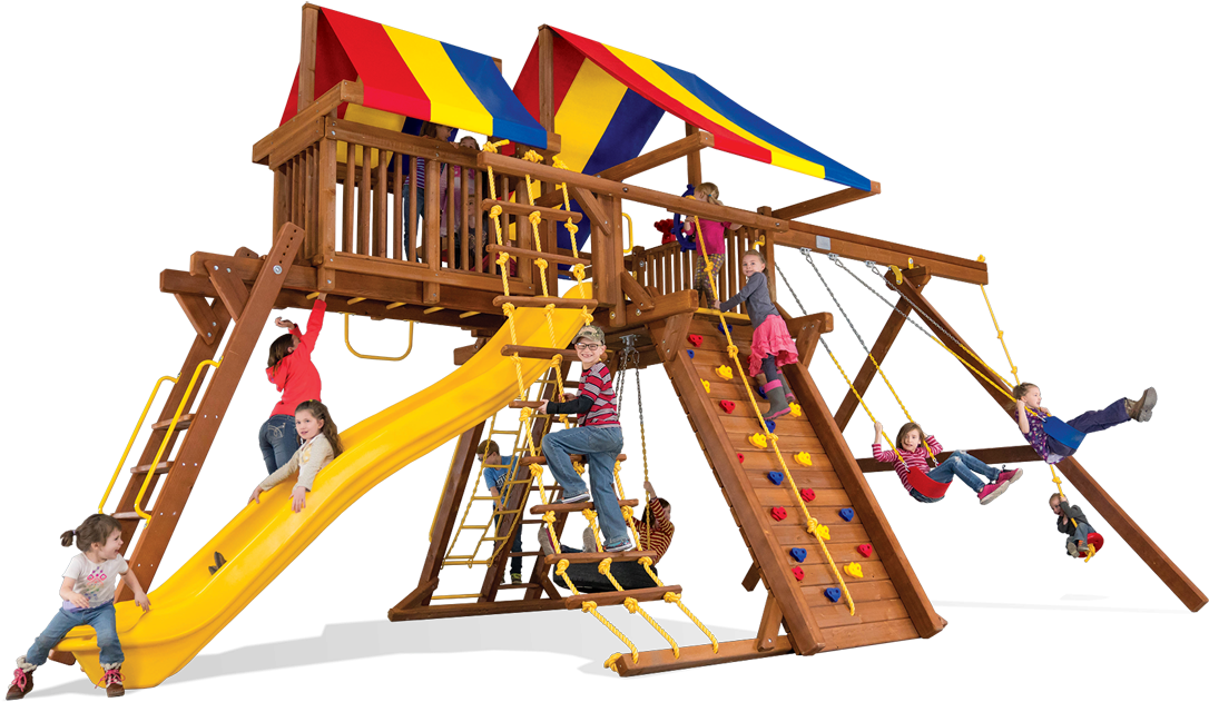 King Kong Base Castle Pkg Iv - Playground Slide (1100x732)