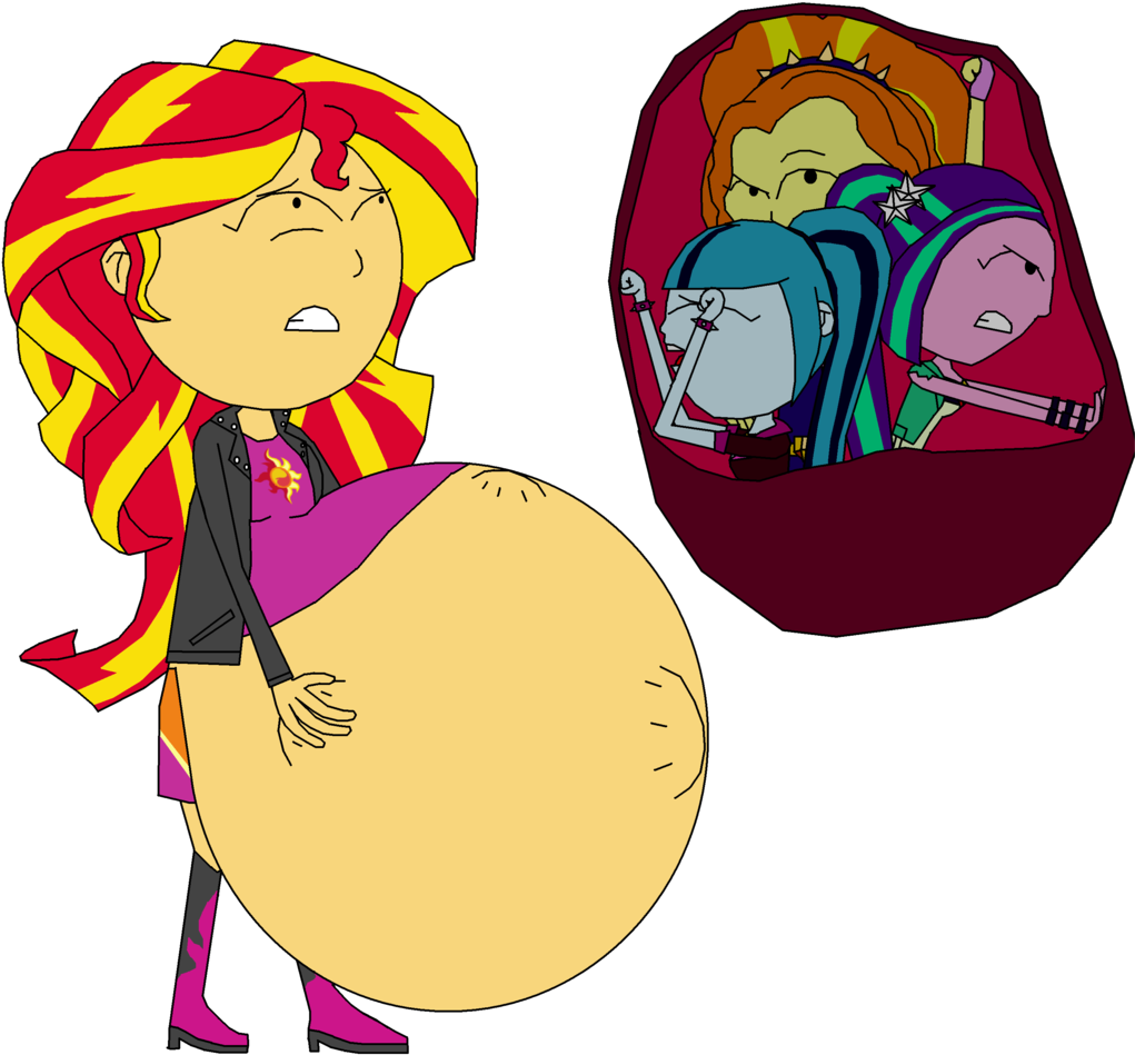 Fat - Equestria Girls Sunset Shimmer Vore (1024x958)