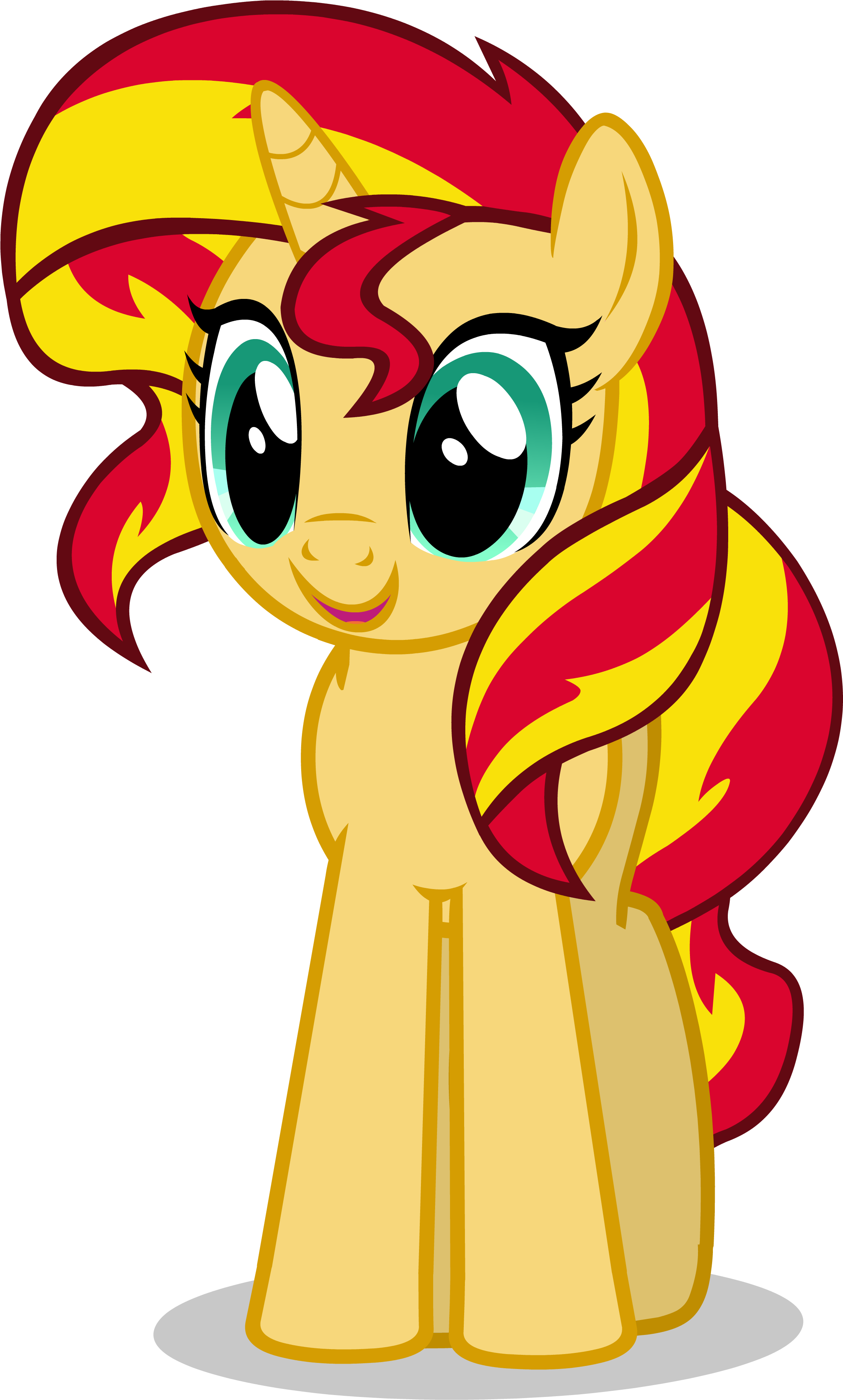 Sunset Shimmer Smile Vector By Sapphires - Sunset Shimmer Pony Vector (4396x3826)